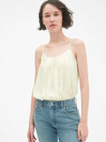 Drapey Pintuck Swing Cami