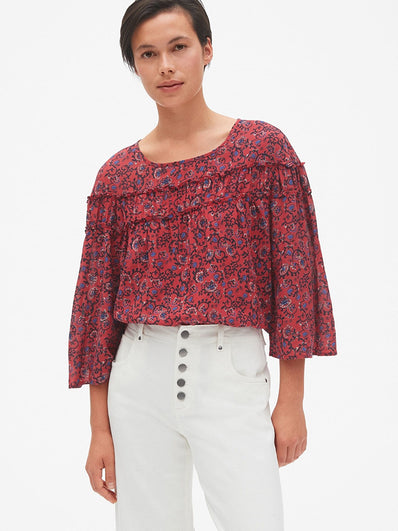 Tiered Ruffle Blouse