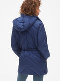 ColdControl Elongated Puffer Jacket with Cinched-Waist