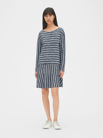 Softspun Stripe Flounce T-Shirt Dress