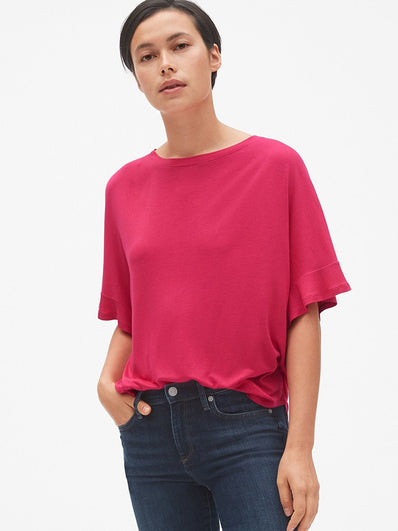 Modern Long Sleeve Boatneck T-Shirt