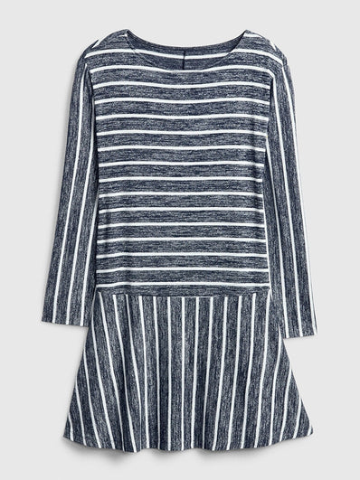Softspun Stripe Flounce T-Shirt Dress