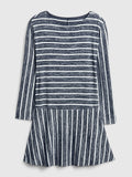 Softspun Stripe Flounce T-Shirt Dress
