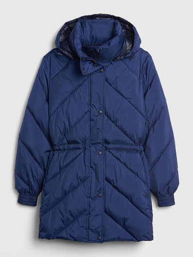 ColdControl Elongated Puffer Jacket with Cinched-Waist