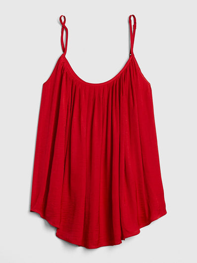 Drapey Pintuck Swing Cami