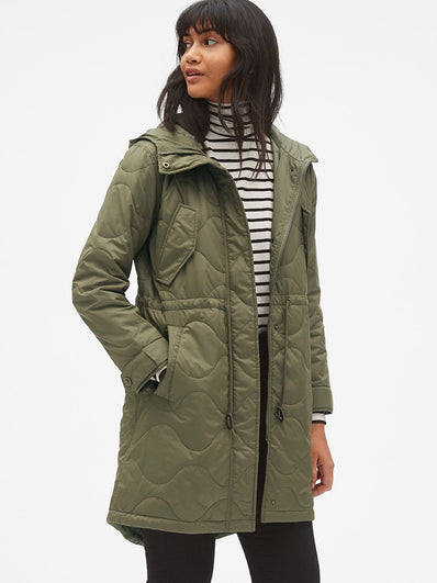 Midweight Quilted Fishtail Parka