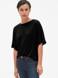 Modern Long Sleeve Boatneck T-Shirt
