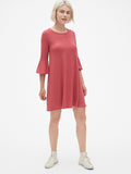 Softspun Bell-Sleeve Swing Dress