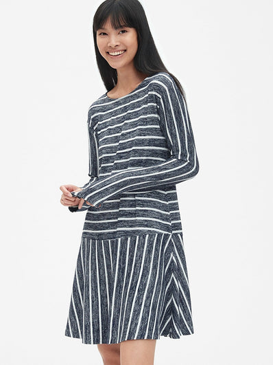 Softspun Stripe Flounce T-Shirt Dress