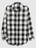 Oversized Boyfriend Flannel Shirt